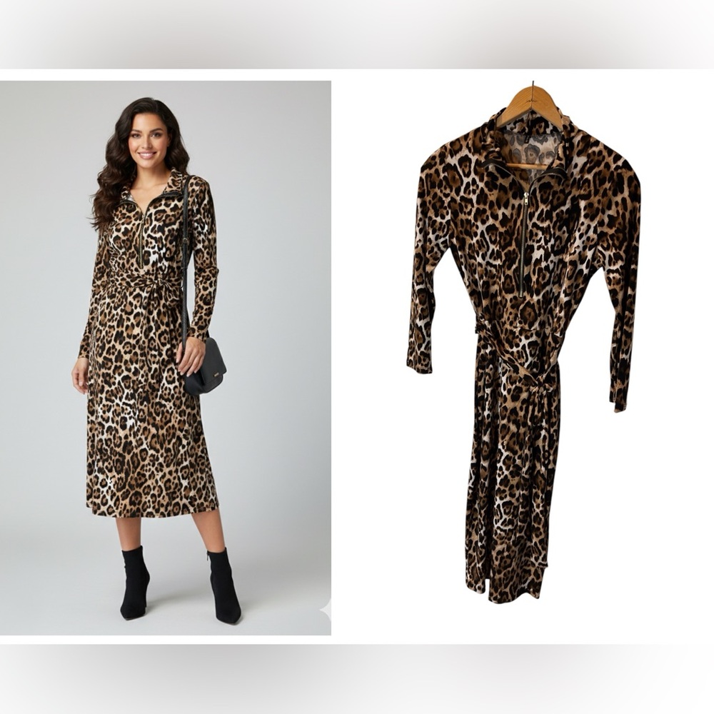 Goodtime Leopard Print Midi Dress